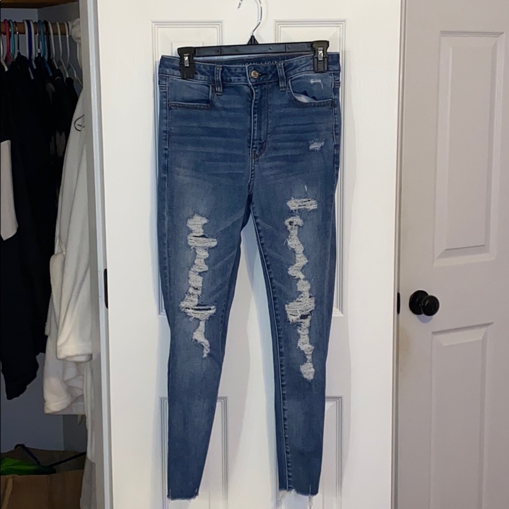 American Eagle ripped jeans